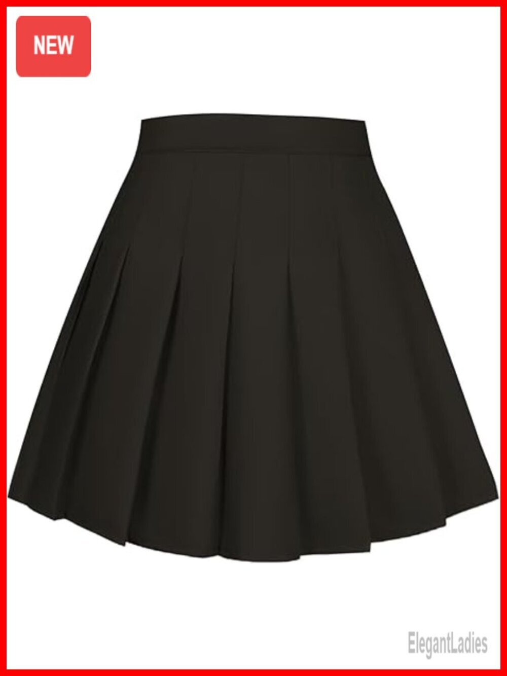 High Waist Pleated Skort with Undershorts for Women